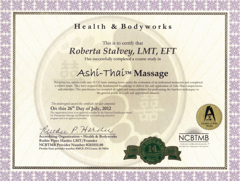 Certification in Ashi-Thai Stretching Massage